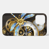Steampunkuhr mit mechanischer Libelle Case-Mate iPhone Hülle (Rückseite (Horizontal))