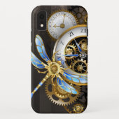 Steampunkuhr mit mechanischer Libelle Case-Mate iPhone Hülle (Rückseite)