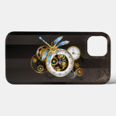 Steampunkuhr mit mechanischer Libelle Case-Mate iPhone Hülle (Rückseite (Horizontal))