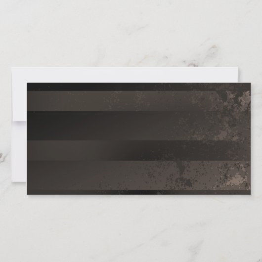 Steampunkuhr mit mechanischer Libelle Dankeskarte (Rückseite)