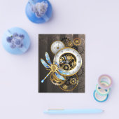 Steampunkuhr mit mechanischer Libelle Flyer (Einzeln)