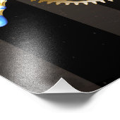 Steampunkuhr mit mechanischer Libelle Fotodruck (Ecke)