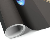 Steampunkuhr mit mechanischer Libelle Geschenkpapier (Rolleneckpunkt)