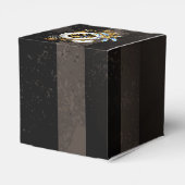 Steampunkuhr mit mechanischer Libelle Geschenkschachtel (Rückseite)