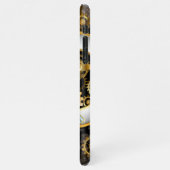 Steampunkuhr mit mechanischer Libelle iPhone Hülle (Linke Seite)