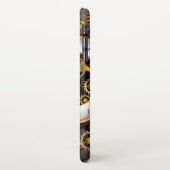 Steampunkuhr mit mechanischer Libelle iPhone Hülle (Linke Seite)