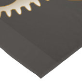 Steampunkuhr mit mechanischer Libelle Kurzer Tischläufer (Ecke)