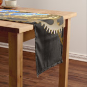 Steampunkuhr mit mechanischer Libelle Kurzer Tischläufer (Beispiel)