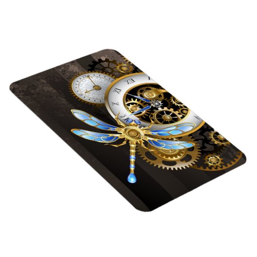 Steampunkuhr mit mechanischer Libelle Magnet (Rechte Seite)