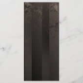 Steampunkuhr mit mechanischer Libelle Menükarte (Rückseite)