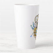 Steampunkuhr mit mechanischer Libelle Milchtasse (Vorderseite)