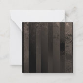 Steampunkuhr mit mechanischer Libelle Mitteilungskarte (Rückseite)