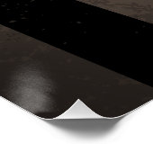 Steampunkuhr mit mechanischer Libelle Poster (Ecke)