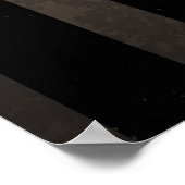 Steampunkuhr mit mechanischer Libelle Poster (Ecke)