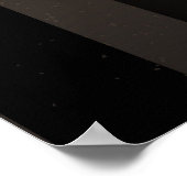 Steampunkuhr mit mechanischer Libelle Poster (Ecke)