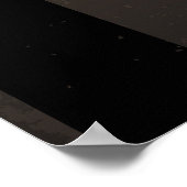 Steampunkuhr mit mechanischer Libelle Poster (Ecke)