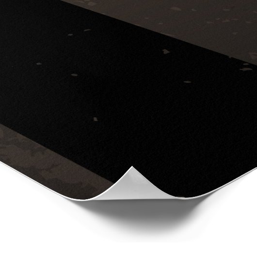 Steampunkuhr mit mechanischer Libelle Poster (Ecke)