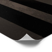 Steampunkuhr mit mechanischer Libelle Poster (Ecke)