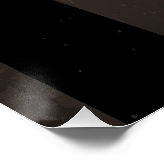 Steampunkuhr mit mechanischer Libelle Poster (Ecke)