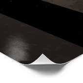 Steampunkuhr mit mechanischer Libelle Poster (Ecke)