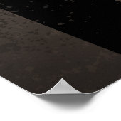 Steampunkuhr mit mechanischer Libelle Poster (Ecke)