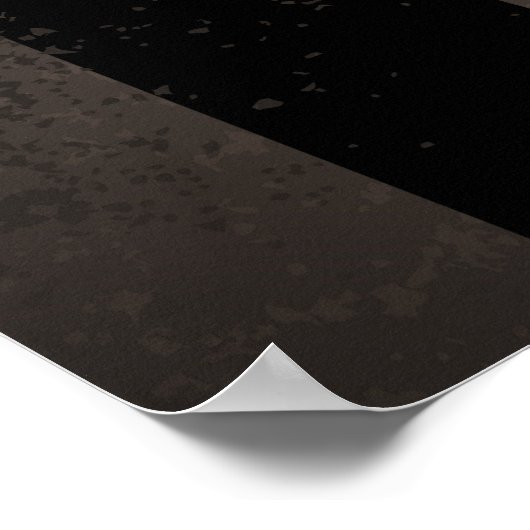 Steampunkuhr mit mechanischer Libelle Poster (Ecke)