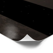 Steampunkuhr mit mechanischer Libelle Poster (Ecke)