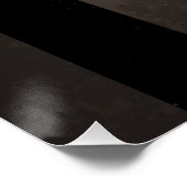 Steampunkuhr mit mechanischer Libelle Poster (Ecke)