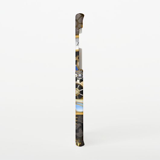 Steampunkuhr mit mechanischer Libelle Samsung Galaxy Hülle (Linke Seite)