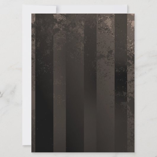 Steampunkuhr mit mechanischer Libelle Save The Date (Rückseite)