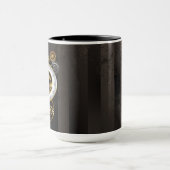 Steampunkuhr mit mechanischer Libelle Tasse (Zentrum)