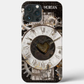 Steampunkuhr und Geere Case-Mate iPhone Hülle (Rückseite)