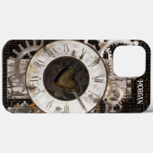 Steampunkuhr und Geere Case-Mate iPhone Hülle (Rückseite (Horizontal))