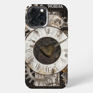 Steampunkuhr und Geere iPhone 13 Pro Max Hülle