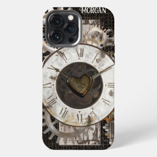 Steampunkuhr und Geere iPhone 13 Pro Max Hülle