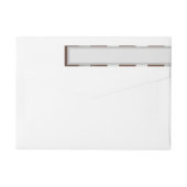 Steampunkuhr und türkisfarbene Rose auf Streifen (Rückseite)