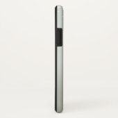 Steampunkuhr und türkisfarbene Rose auf Streifen Case-Mate iPhone Hülle (Hinten/Rechts)