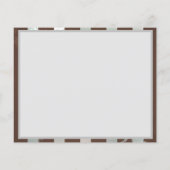 Steampunkuhr und türkisfarbene Rose auf Streifen Flyer (Hinten)