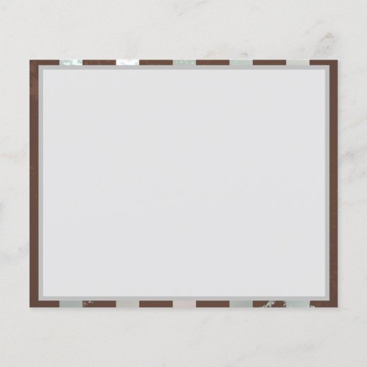 Steampunkuhr und türkisfarbene Rose auf Streifen Flyer (Hinten)