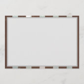 Steampunkuhr und türkisfarbene Rose auf Streifen Programm (Rückseite)