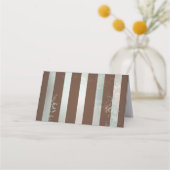 Steampunkuhr und türkisfarbene Rose auf Streifen Treuekarte (Rückseite)