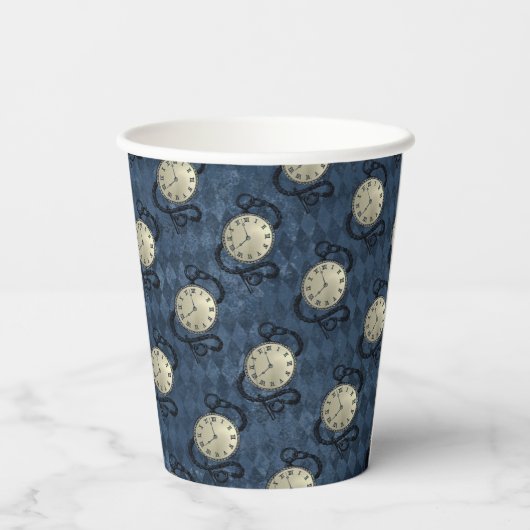 Steampunkuhren gotisch pappbecher (Rückseite)