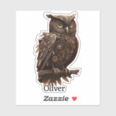 Steampunkuppe mit Ihrem Namen Aufkleber (Blatt)