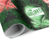 Steampunkurlaub und Weihnachten Geschenkpapier (Rolleneckpunkt)