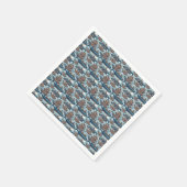 Steampunkwale und Schiffe Serviette (Ecke)