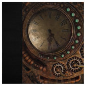 Steampunkzeit Eintritt Uhrengetriebe Türfett 1/4 Stoff (Muster)