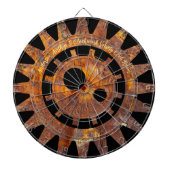 Steampy Rusty Gears Custom Message Dart Board Dartscheibe (vorne)