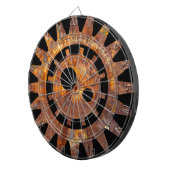 Steampy Rusty Gears Custom Message Dart Board Dartscheibe (Vorderseite rechts)