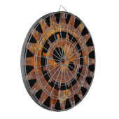 Steampy Rusty Gears Custom Message Dart Board Dartscheibe (Vorderseite Links)