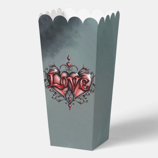 Steamrahmen mit Rote Rosen und Gängen Geschenkschachtel (Rückseite)